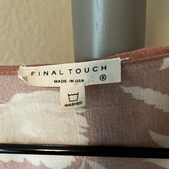 Final Touch Tie Front Blouse - Picture 3 of 4